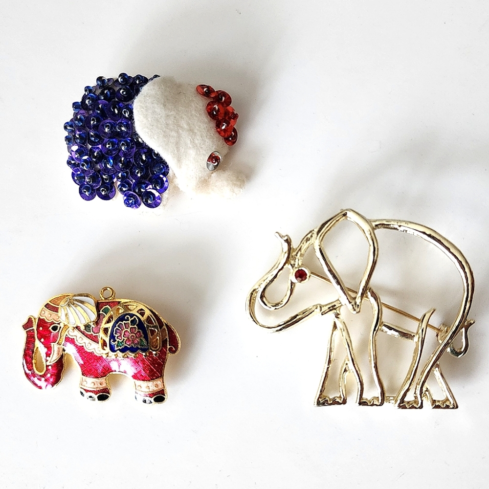 Elephant Pin Trio